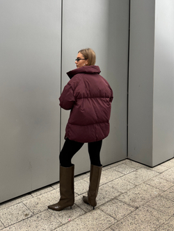 Пуховик Бургунди