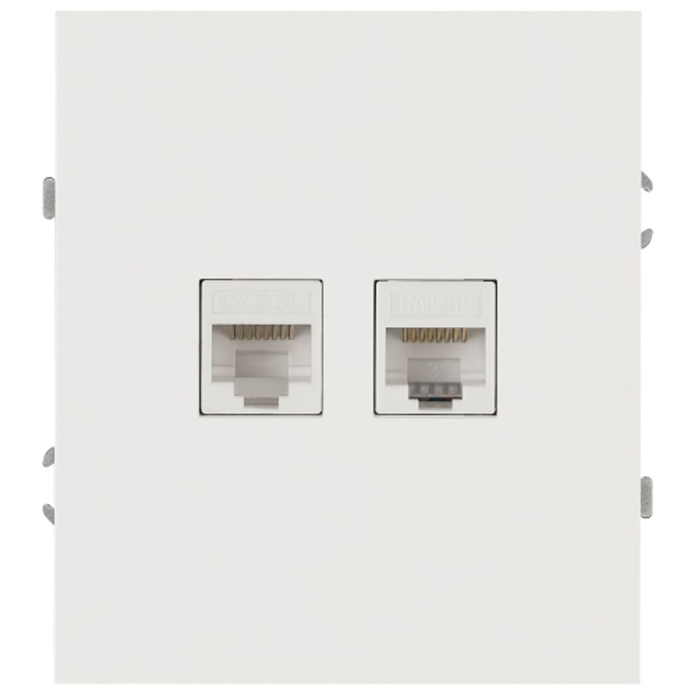 Розетка ЭРА Arktik 16-3108-01 информационная двойная 2XRJ45 белый