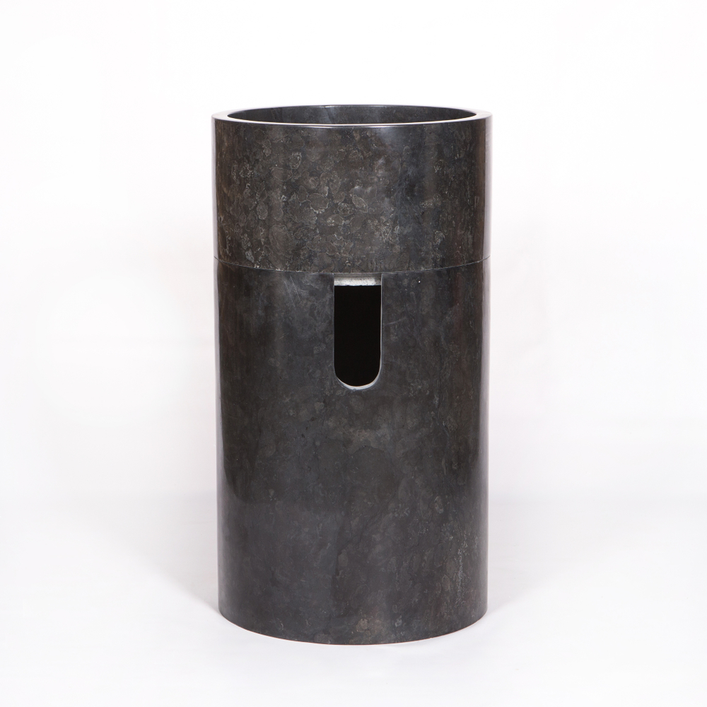 Раковина напольная из мрамора Silinder Full MN-6398 50*50*90