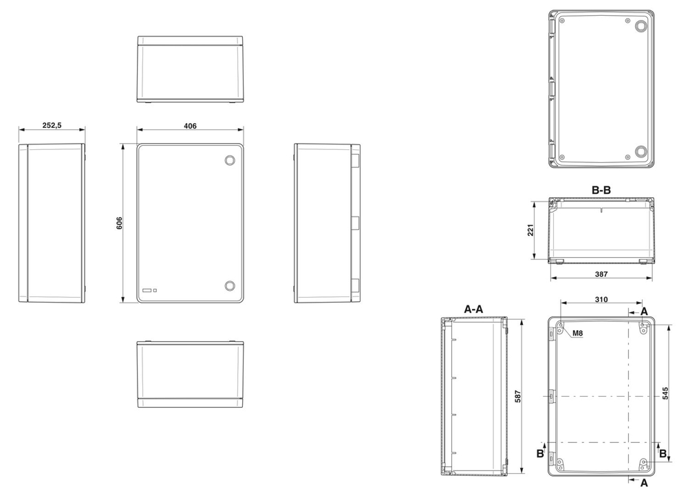 0899334 - C PX A 605X405X252 - Пустой корпус