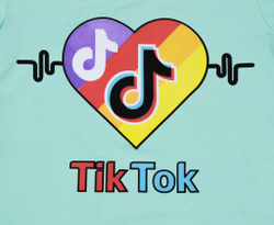 футболка TIK TOK сердце 2586