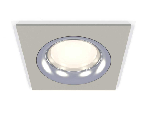 Комплект встраиваемого светильника Ambrella light Techno Spot XC7633003 SGR/PSL серый песок/серебро полированное (C7633, N7012)