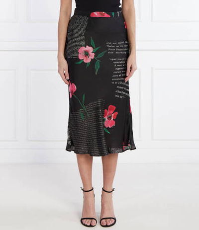 Сатиновая юбка Desigual - черный(24SWFW08)