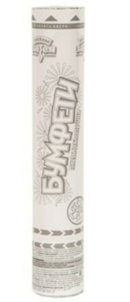 Хлопушка "Белые конфетти" 30 см