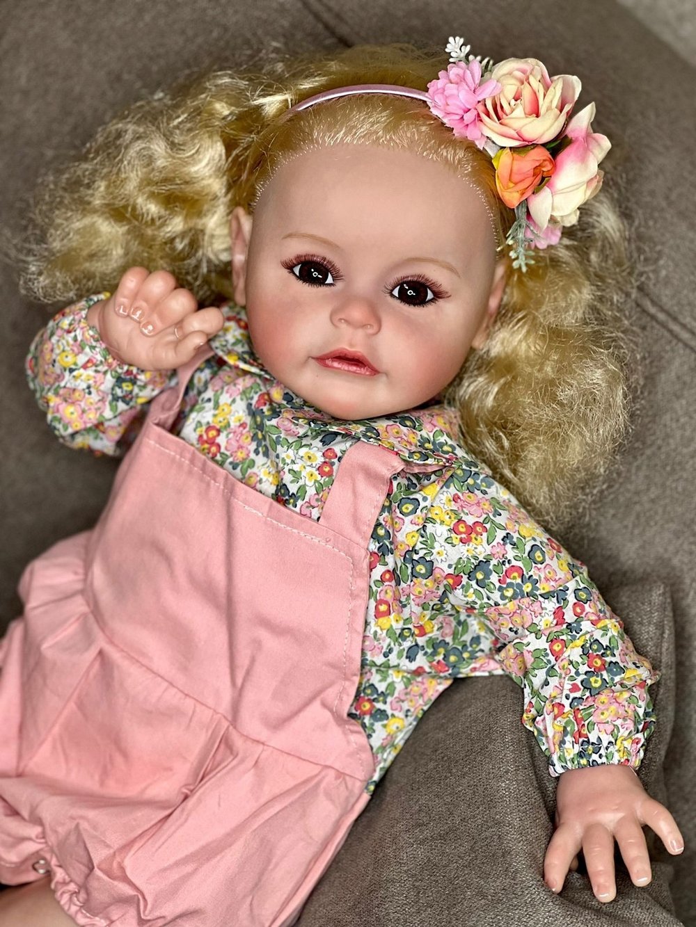 Кукла Реборн мягконабивная 60см в пакете (FA-026)
