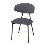 Стул Brad, бархат серый 27