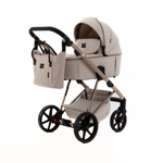 Детская универсальная коляска Adamex Delta Natura - DN-3 Vanilla (Ваниль, ткань)