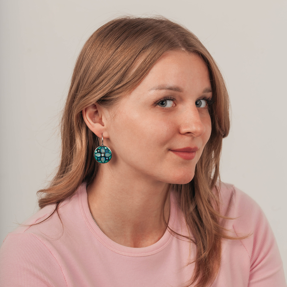 Серьги Fiore Luna AE01688-4 BL/S