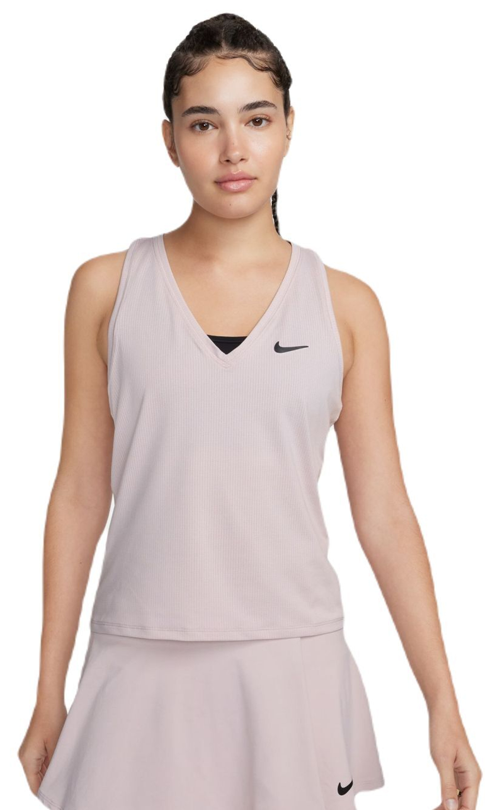 Женский топ теннисный Nike Court Dri-Fit Victory Tank - platinum violet/black