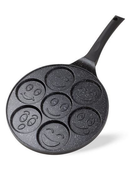 Сковорода для оладий 26 см. Kamille КМ 4212 смайлики