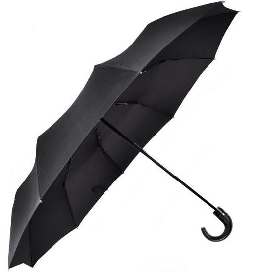 Мужской зонт Три Слона Черный - Полный автомат 510-L