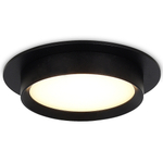 Светильник встраиваемый, GX53, D110xH45мм, IP20, черный, без лампы