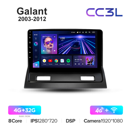 Teyes CC3L 9"для Mitsubishi Galant 2003-2012