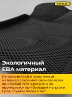 Коврики EVA для Chevrolet Cruze 1 поколение, J300 (10.2008 - 12.2015) - Комплект в салон - 3D С бортиками - Черный - Черный кант