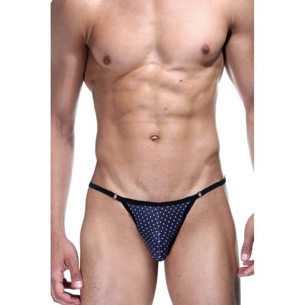 Мужские трусы тонги темно-синие Don Moris DM031648