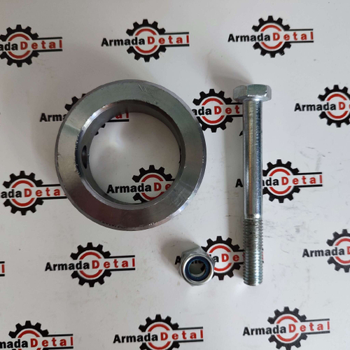 Стопор втулка ковшевого пальца + болт и гайка | 123/06668 + 1315/3417 + 1370/0303D | Aries