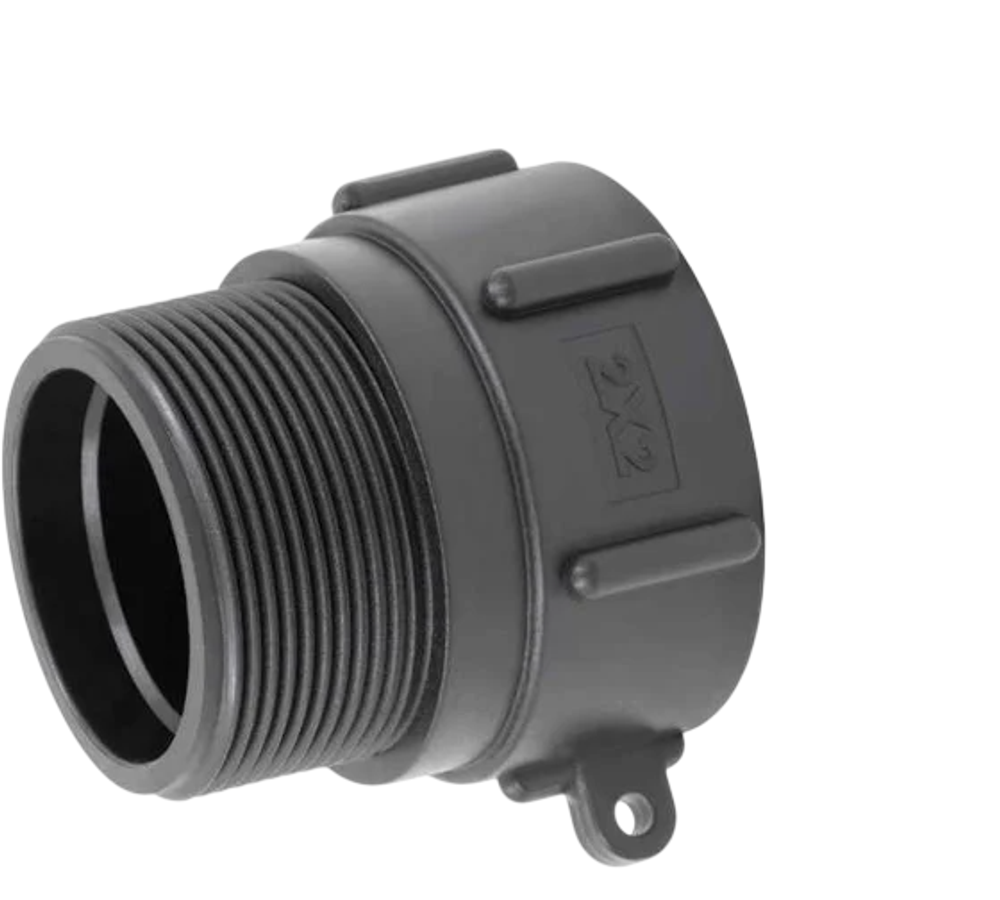 Переходник на Еврокуб 2" х 2" мелкая нар.резьба