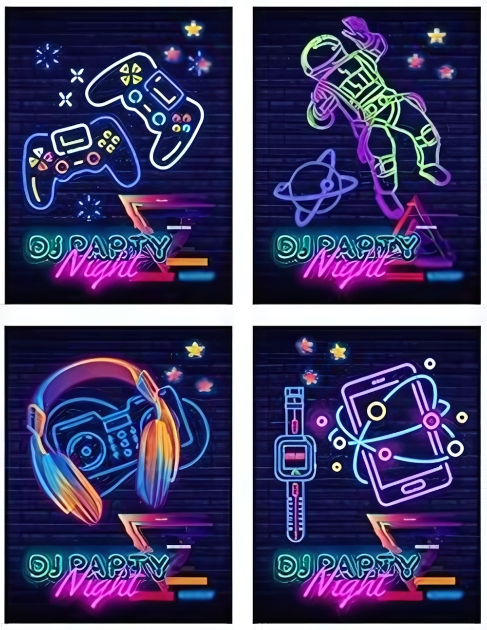 Блокнот А6 40л. на гребне Неоновый дизайн, ассорти (Проф-Пресс)