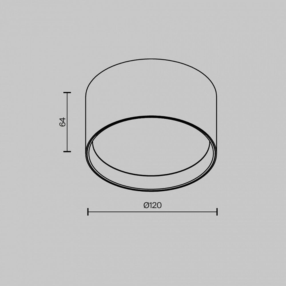 Накладной светильник Maytoni Glare C091CL-12W3K-W
