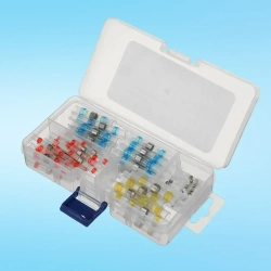 Термоусадка для проводов с припоем и клеевым слоем 100 шт, набор термоусадочных трубок 0.25-6 мм