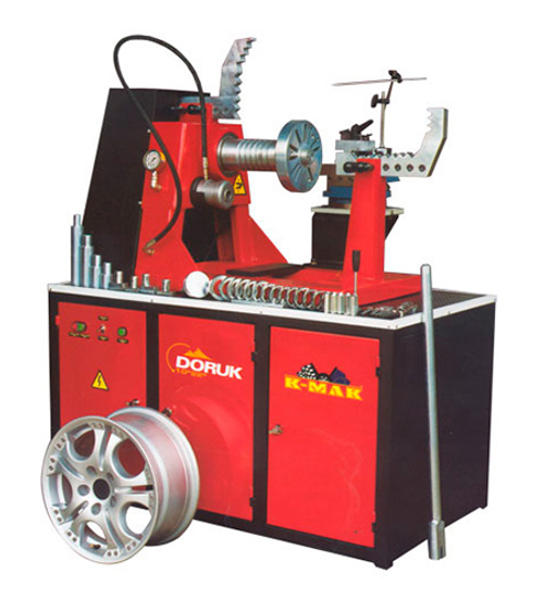 Стенд для правки стальных и литых дисков DORUK
