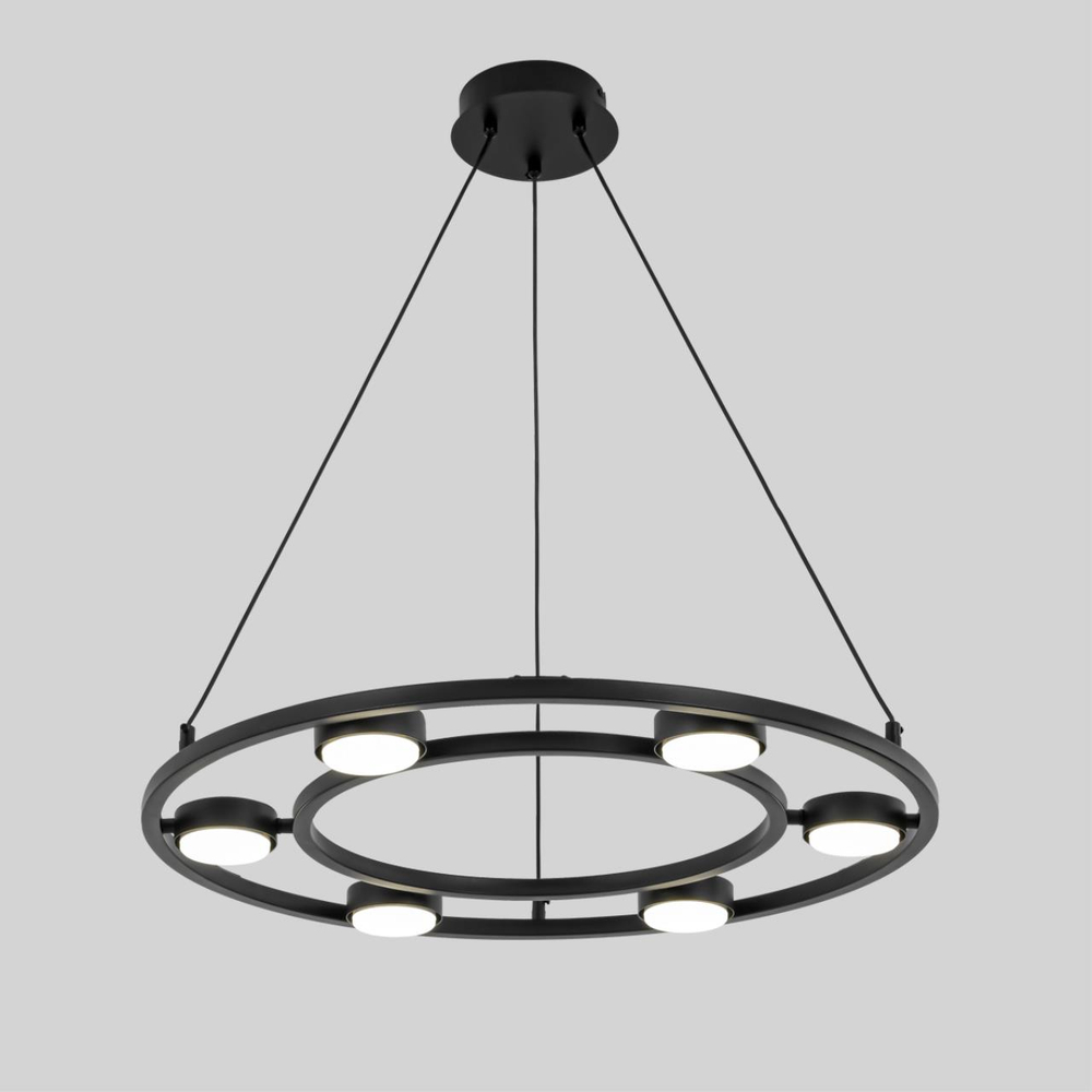 8340/6 MODERNI LN26 254 черный, металл Люстра подвесная GX53 LED 6*7W 220V TORINA