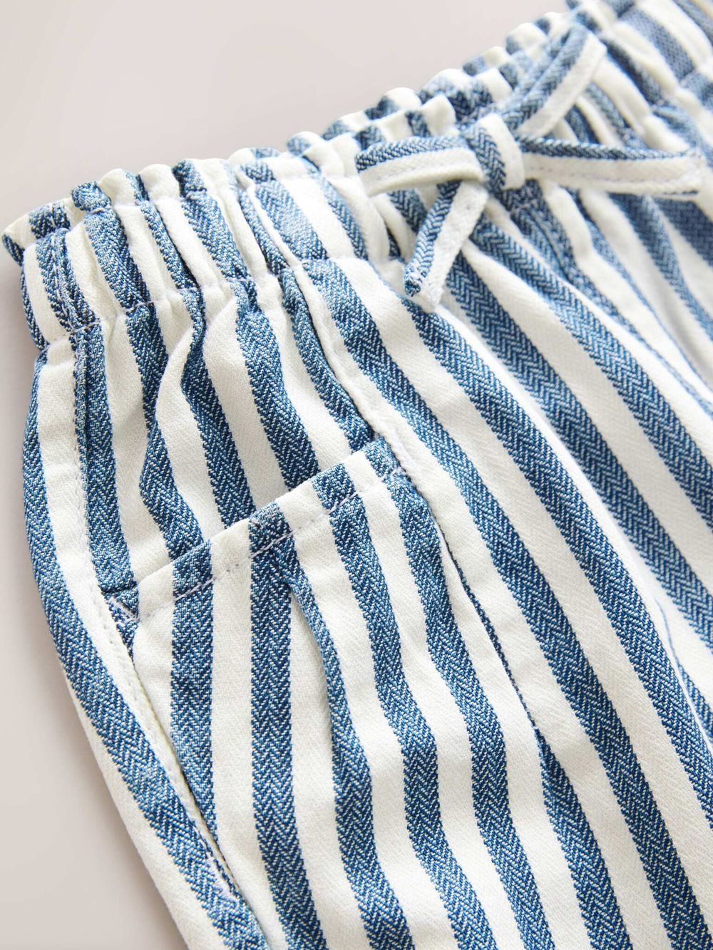 Брюки для девочки Next E29-024, Синий, Белый