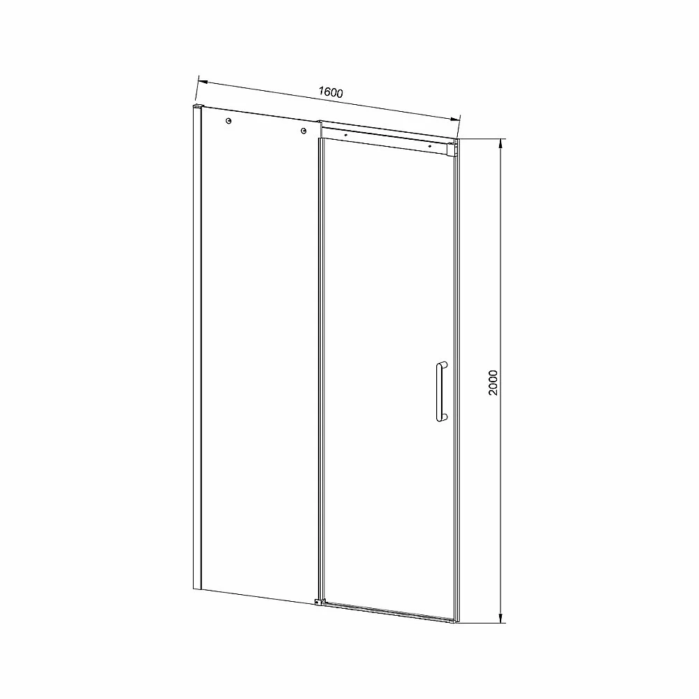 Душевая дверь Vincea DICE VDS-4D160CL 160 хром/прозрачная