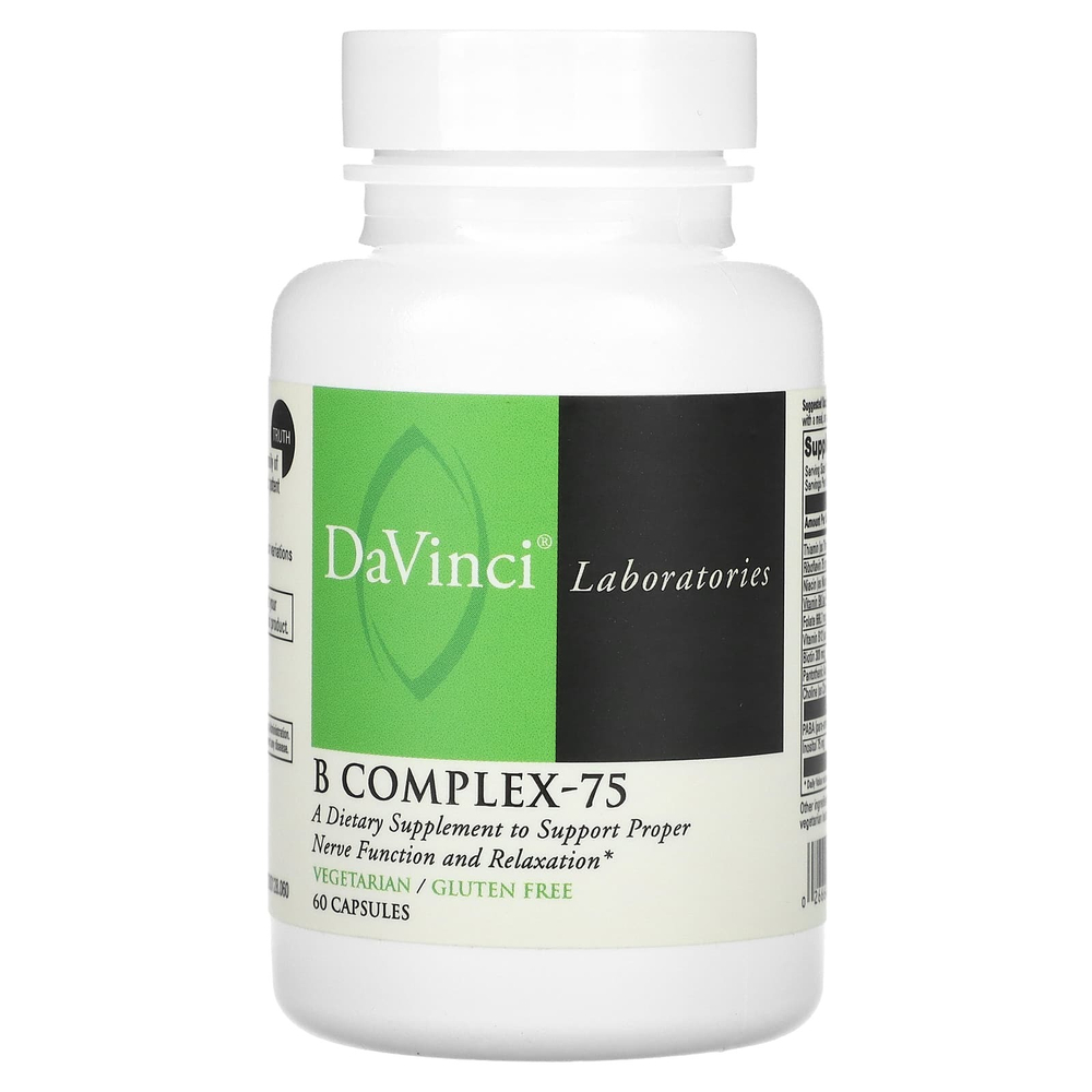 DaVinci Laboratories, B Complex-75, 60 капсул
