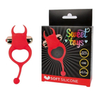Виброкольцо Sweet toys красное D 3 см