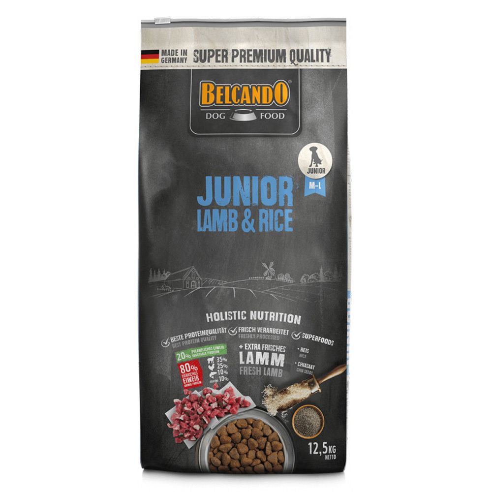 Сухой корм Belcando Junior Lamb &amp; Rice ягненок 12,5 кг