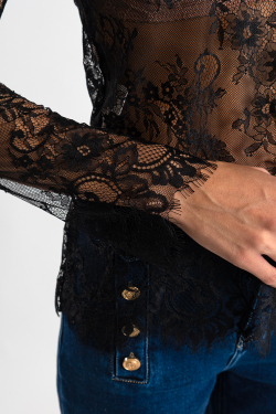 Кружевной лонгслив