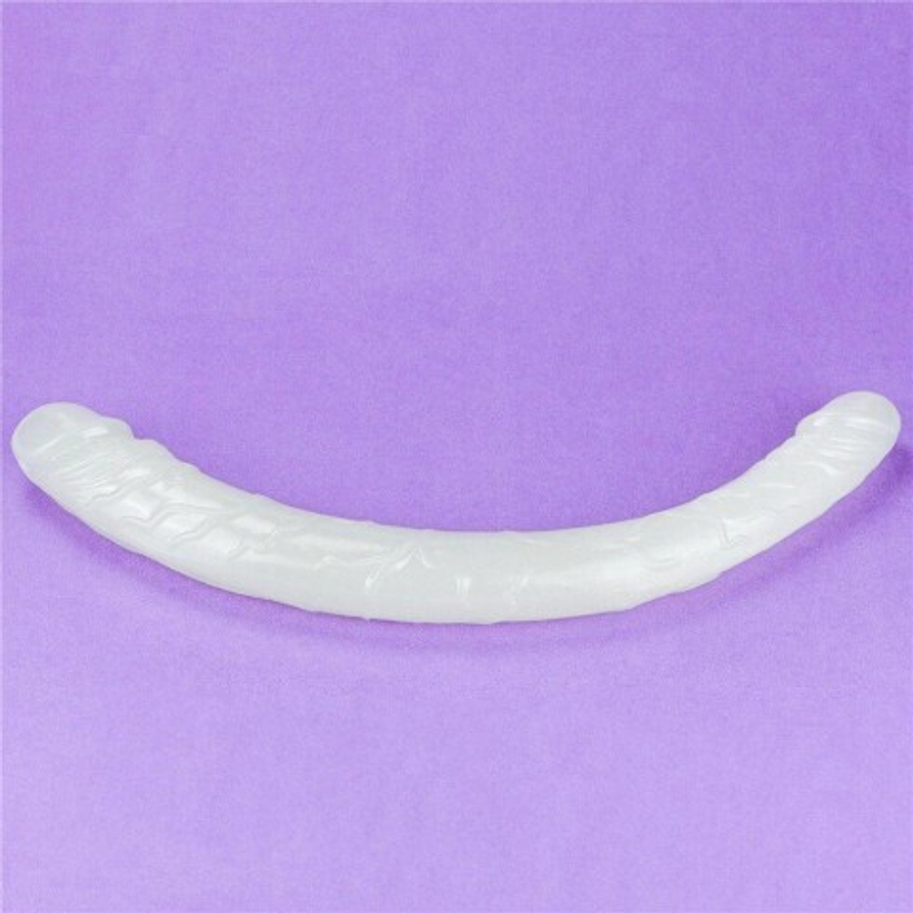 Двусторонний фаллоимитатор Lovetoy Lumino Play (37×3–3,8 см)