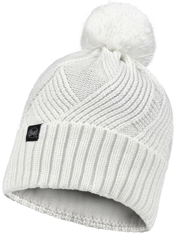 Шапка вязаная с флисом Buff Hat Knitted Polar Raisa White Фото 1