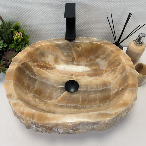 Раковина из оникса Erozy Yellow EO-62573 52*41*16 0096