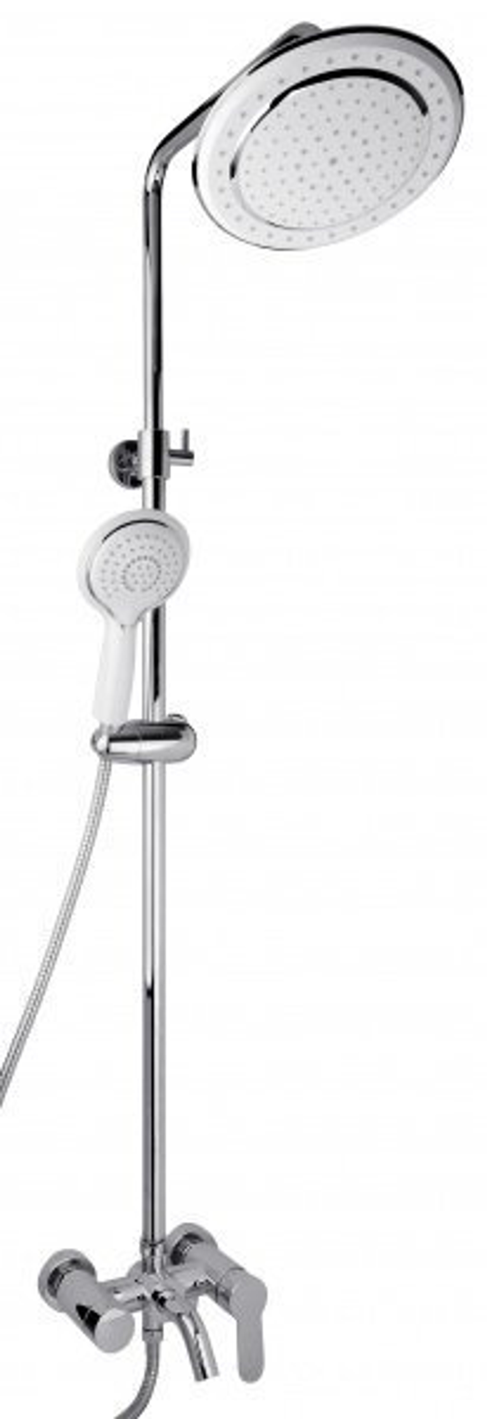Душевая стойка Timo Polo SX-1100 white, 3-х режимная, белая