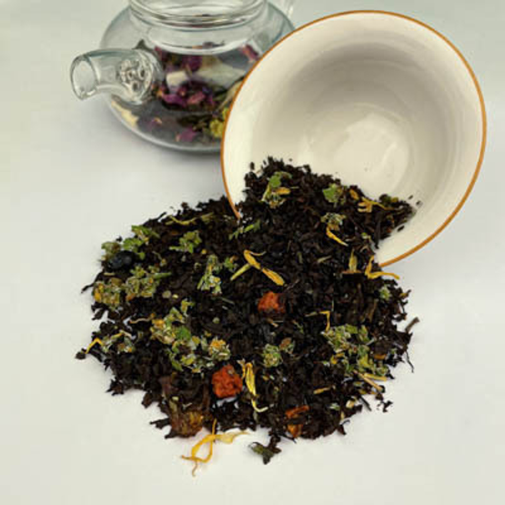 Черный чай BERRY-TEA  "Русский чай с ягодами" | 18гр под стакан | Эконом