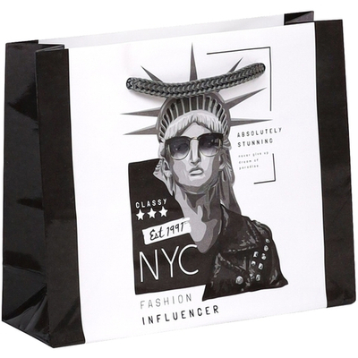 Пакет подарочный «Статуя свободы» с глянц. лам. (горизонтальный) 15х12х5 см