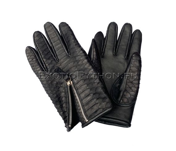 Перчатки из кожи питона AC-56