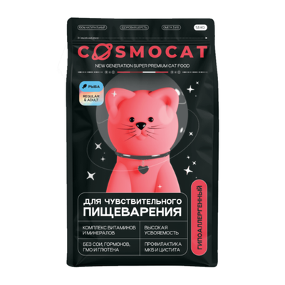 Сухой корм Cosmocat для взрослых кошек с рыбой