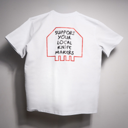 Футболка кулаки Daggerr x MOB, белая, размер XXL