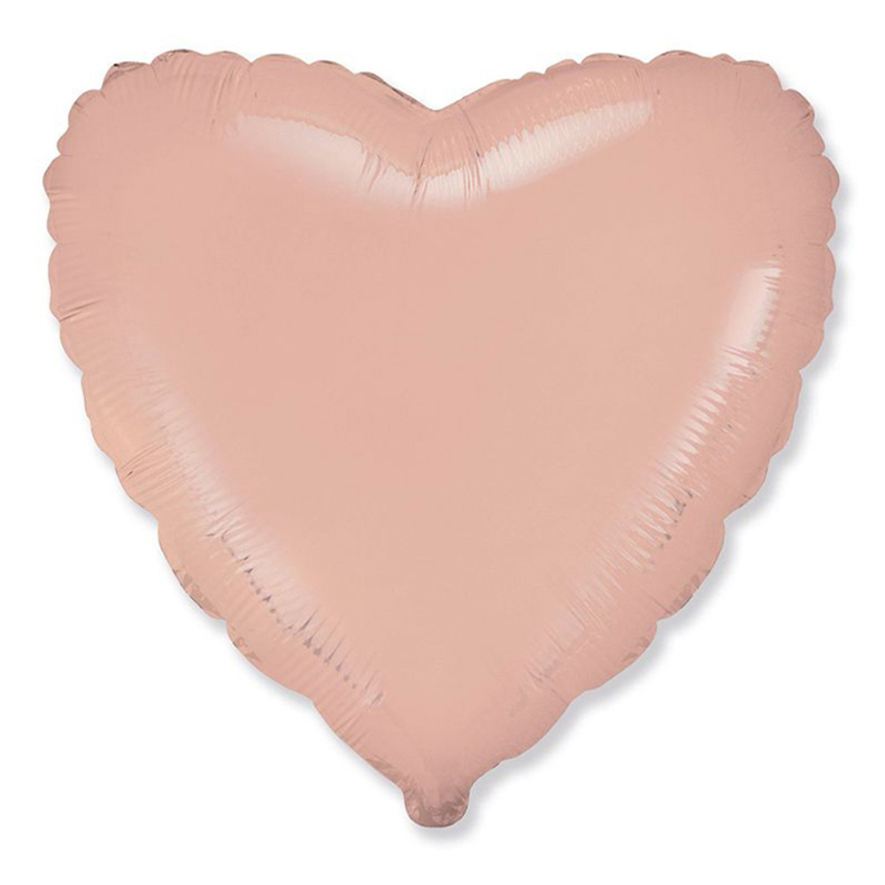 F 18"/46 см Сердце Пудровый