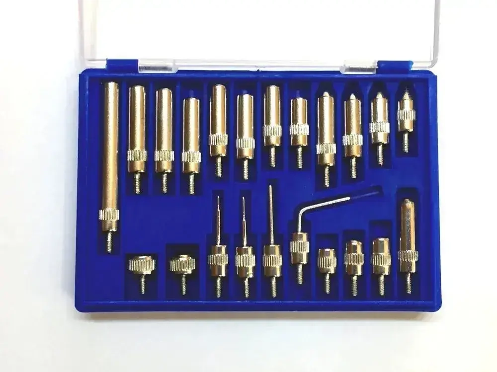 Комплект переходников для микрометров индикаторного типа (22 штуки в комплекте) М2,5 х 0,45