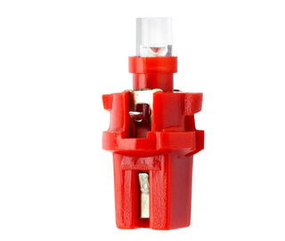 Светодиод 12V T 5   1SMD WITH CAP RED МАЯК  (панель приборов, с патроном) М-12T5\P8,7-R