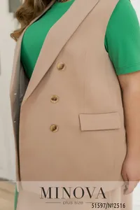 Жилет 2516-бежевый Minova