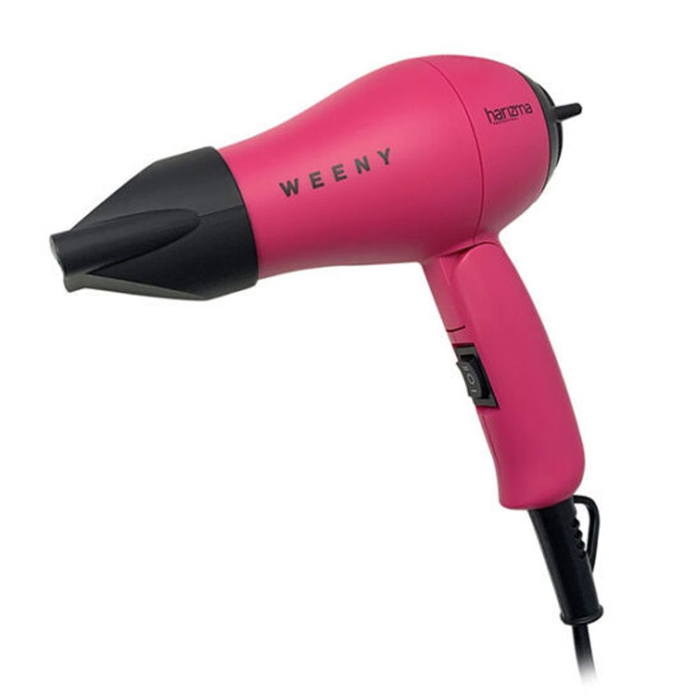 Фен для волос Harizma WEENY, 1000 Вт, со складной ручкой, розовый (h10217)