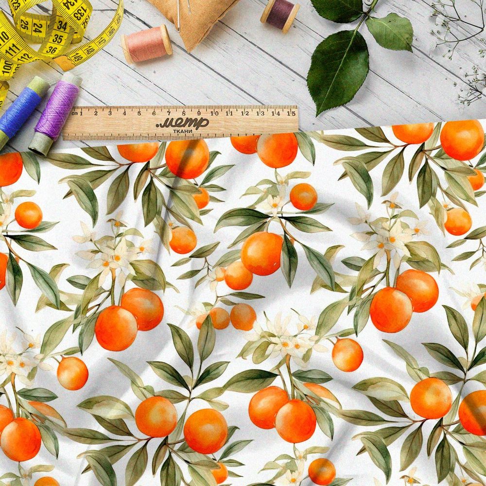 Ткань Ниагара Софт цитрусовое изобилие