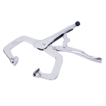 Цена на KING TONY (6625-11) Зажим с фиксатором 280 мм, С-образный, с подвижными губками
