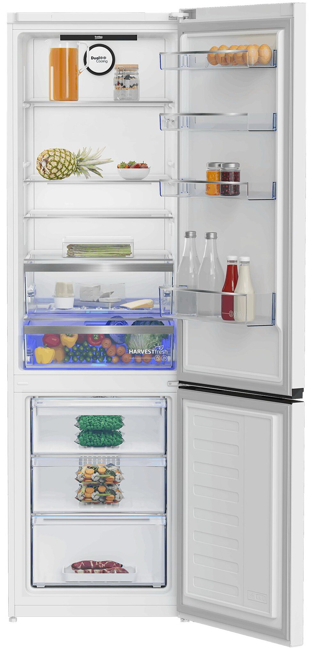 Двухкамерный холодильник Beko B5RCNK406HDW белый