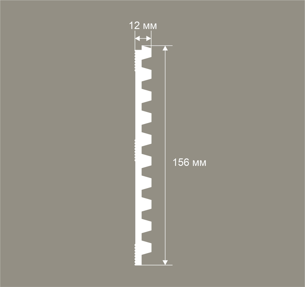 Cosca Decor. Панель RP022, 156х12x2800мм, Экополимер
